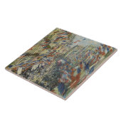 Monet 1878 Rue Montorgueil in Paris Fliese (Seite)