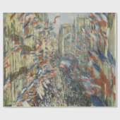 Monet 1878 Rue Montorgueil in Paris Geschenkpapier (Flach)