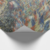 Monet 1878 Rue Montorgueil in Paris Geschenkpapier (Ecke)