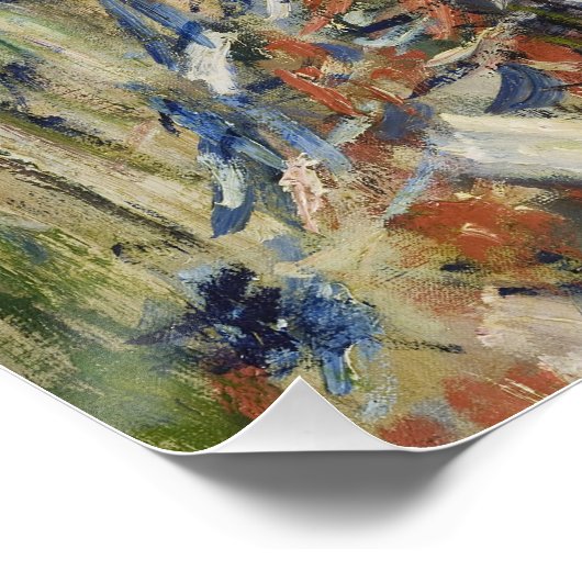 Monet 1878 Rue Montorgueil in Paris Poster (Ecke)