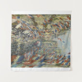 Monet 1878 Rue Montorgueil in Paris Wandteppich (Vorderseite (Horizontal))