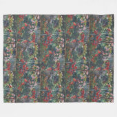 Monet 1887 Vintag Peony Garden Fleecedecke (Vorderseite (Horizontal))