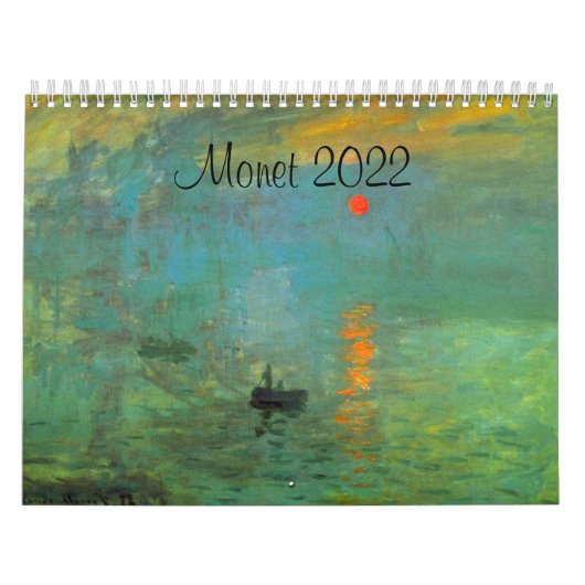 Monet 2022 Französischer Kunstkalender Kalender (Titelbild)