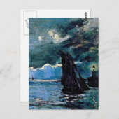 Monet A Seascape Shipping Postkarte (Vorne/Hinten)