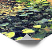 Monet - Adolphe Monet Lesen im Garten Poster (Ecke)