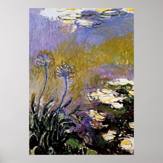 Monet - Agapanthus, Fine Art, Poster (Vorne)