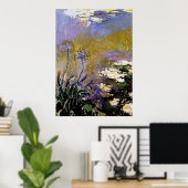 Monet - Agapanthus, Fine Art, Poster (Heimbüro)