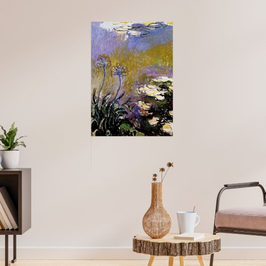Monet - Agapanthus, Fine Art, Poster (Wohnzimmer 3)