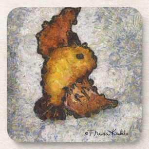 Monet-Ähnliche Vogel-Malerei Frida Kahlos Getränkeuntersetzer