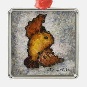Monet-Ähnliche Vogel-Malerei Frida Kahlos Ornament Aus Metall