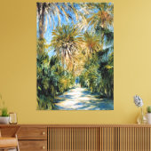 Monet - Algiers, der Garten von Essai Leinwanddruck (Insitu (Wohnzimmer))