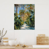 Monet - Algiers, der Garten von Essai Poster (Küche)