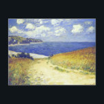 Monet - Alley Near Pourville, Postkarte<br><div class="desc">Alley Near Pourville,  beliebtes Gemälde von Claude Monet,  1882</div>