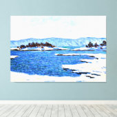 Monet - Am Rande von Christiana Fjord Leinwanddruck (Insitu (Holzboden))
