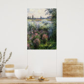 Monet - An der Seine, eine Ecke der Bank Poster (Küche)