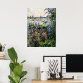 Monet - An der Seine, eine Ecke der Bank Poster (Heimbüro)