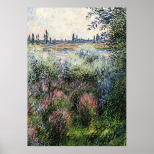 Monet - An der Seine, eine Ecke der Bank Poster