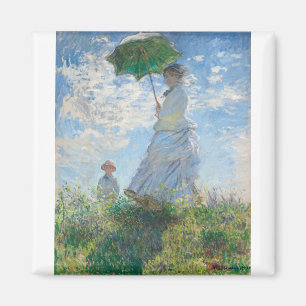 Monet and Her Son by Claude Monet Magnet