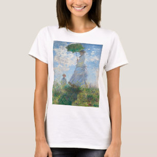 Monet and Her Son by Claude Monet T-Shirt
