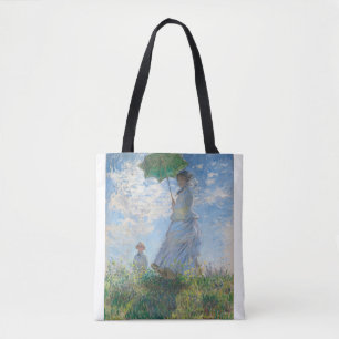 Monet and Her Son by Claude Monet Tasche