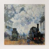 Monet - Ankunft des Zuges der Normandie, Puzzle (Vertikal)