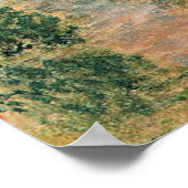 Monet - Ankunft in Montegeron Poster (Ecke)