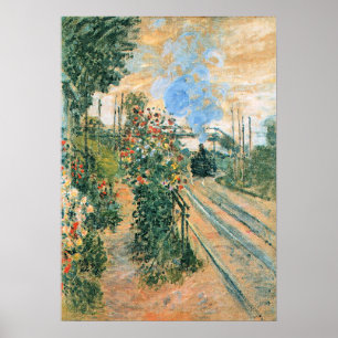 Monet - Ankunft in Montegeron Poster