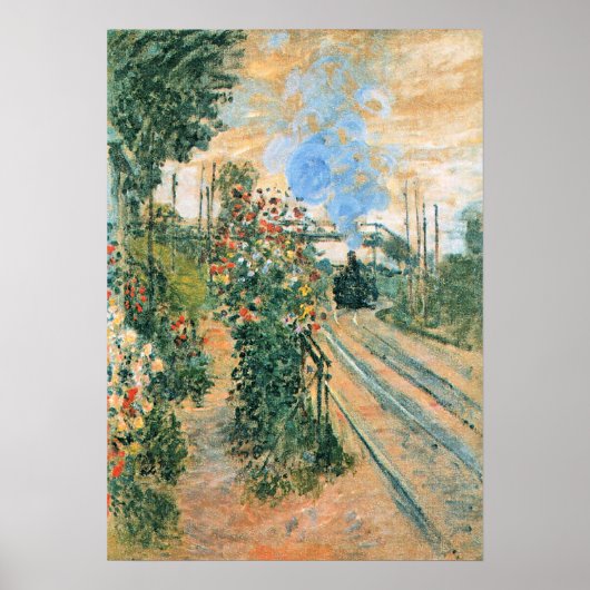 Monet - Ankunft in Montegeron Poster (Vorne)