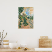 Monet - Ankunft in Montegeron Poster (Küche)