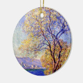 Monet - Antibes aus den Salis Gardens gesehen, Keramik Ornament (Links)