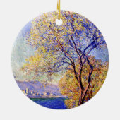 Monet - Antibes aus den Salis Gardens gesehen, Keramik Ornament (Hinten)