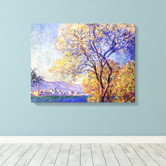 Monet - Antibes aus den Salis Gardens gesehen, Leinwanddruck (Insitu (Holzboden))