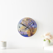 Monet - Antibes aus den Salis Gardens gesehen, Runde Wanduhr (Zuhause)
