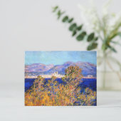 Monet - Antibes vom Kap aus gesehen, Mistral Wind Postkarte (Stehend Vorderseite)