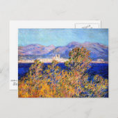 Monet - Antibes vom Kap aus gesehen, Mistral Wind Postkarte (Vorne/Hinten)