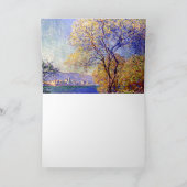 Monet, Antibes vom Salis Garden aus gesehen Karte (Innenseite)