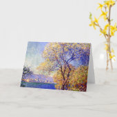 Monet, Antibes vom Salis Garden aus gesehen Karte (Gelbe Blume)