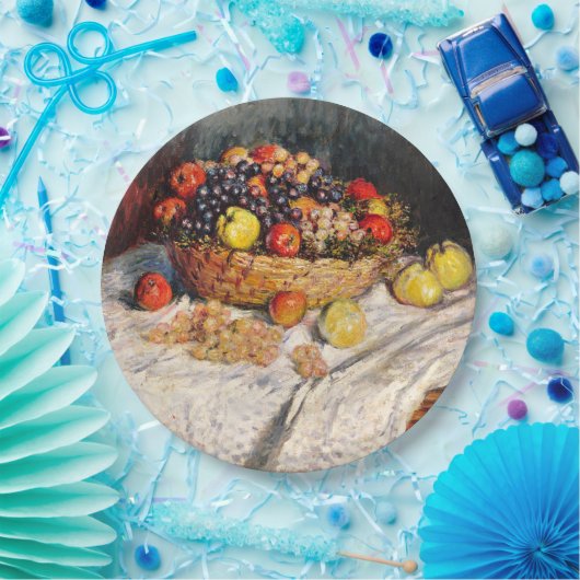 Monet - Äpfel und Trauben, Pappteller (Party)