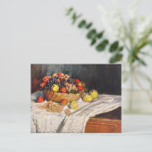Monet - Äpfel und Trauben, Postkarte (Stehend Vorderseite)