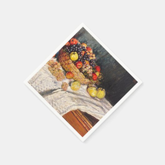 Monet - Äpfel und Trauben, Serviette (Ecke)