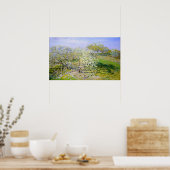Monet - Apfelbäume im Blut 1873 Poster (Küche)
