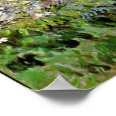 Monet - Apfelbäume im Blut Poster (Ecke)