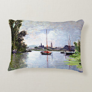 Monet - Argenteuil, aus dem kleinen Arm der Seine  Dekokissen