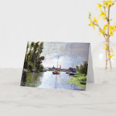 Monet - Argenteuil from Small Arm of Seine Karte (Gelbe Blume)