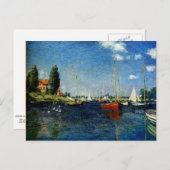 Monet - Argenteuil Postkarte (Vorne/Hinten)