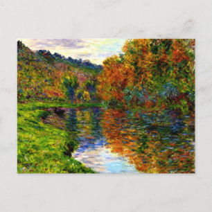 Monet - Arm des Jeufosse, Herbst, Feiertagspostkarte