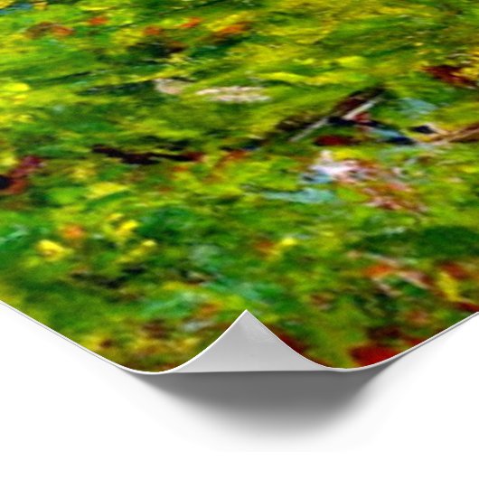 Monet - Arm des Jeufosse, Herbst Poster (Ecke)