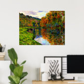 Monet - Arm des Jeufosse, Herbst Poster (Heimbüro)