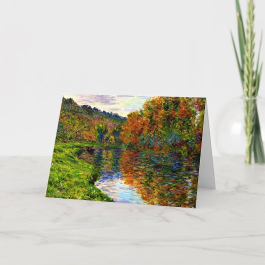 Monet - Arm of the Jeufosse, Autumn Karte (Vorderseite)