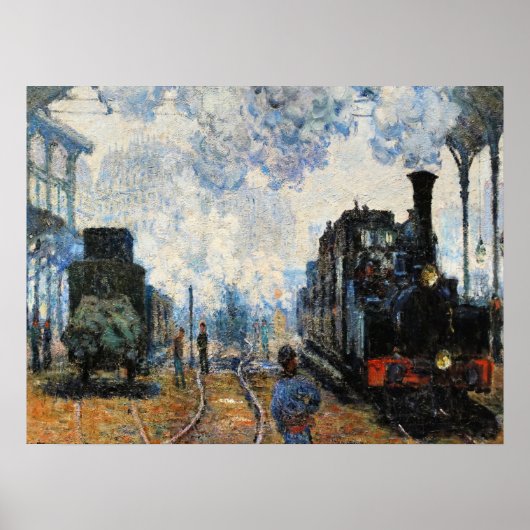 Monet - Arrival of the Normandy Train, Poster (Vorne)